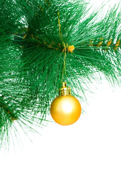 흰색으로 분리 된 크리스마스 장식 — 스톡 사진