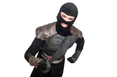 Beyaz bıçaklı ninja.