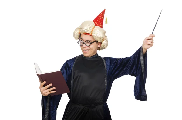 Funny wise wizard isolated on the white — Stock Photo, Image
