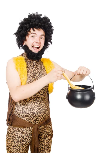 Funny cave man — Stock Photo, Image