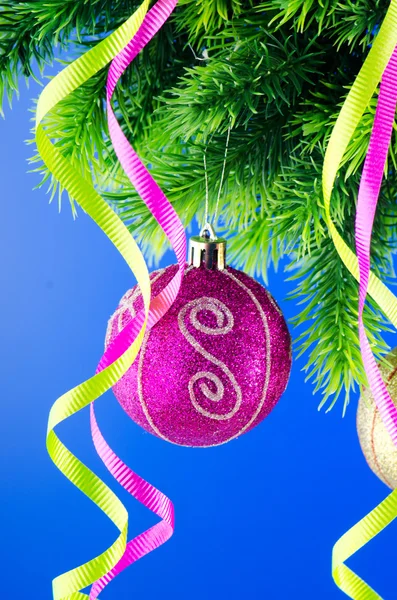 Christmas decoration on the fir tree — Stock Photo, Image