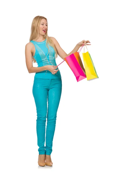 Woman with shopping bags — Stock Photo, Image