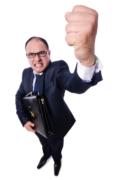 Angry businessman in business concept — Stock Photo, Image