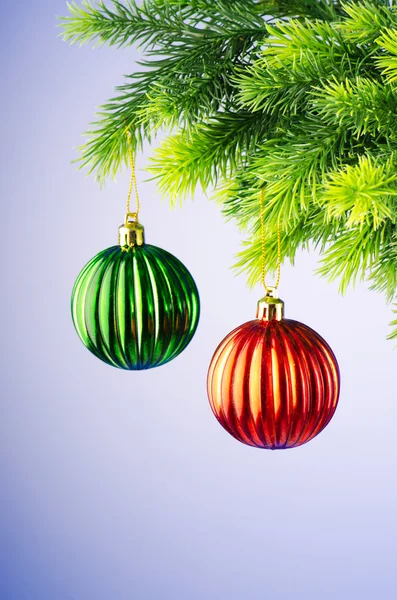Christmas decoration on the fir tree Stock Picture