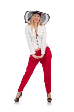 Moda dünyasında genç bir kadın