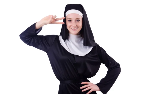 Nonne isoliert auf dem weißen Hintergrund — Stockfoto