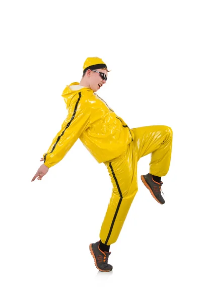 Homme en costume jaune — Photo