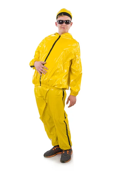 Homme en costume jaune — Photo