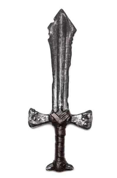 Epées médiévales isolées sur le blanc — Photo
