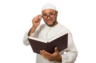 Concept with arab man clipart