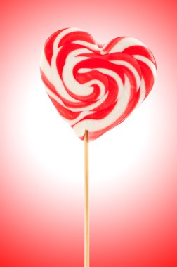 Tatil kavramı içinde renkli lolipop