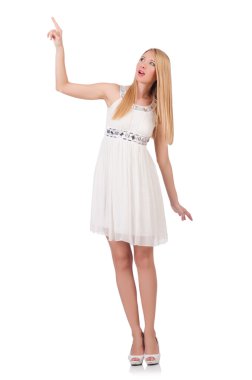 Moda elbiseli kadın