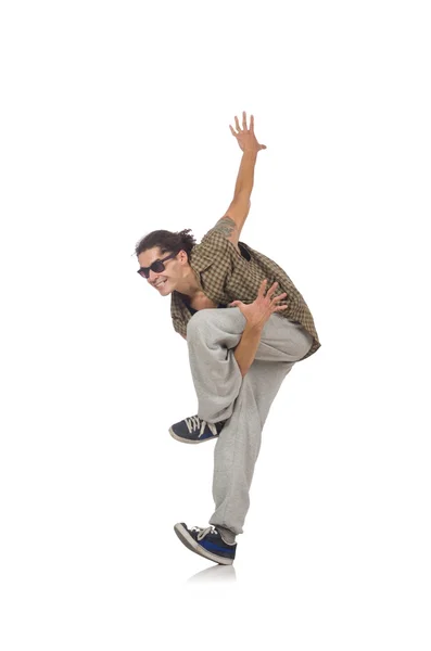 Man dancing isolated — Stock Photo, Image