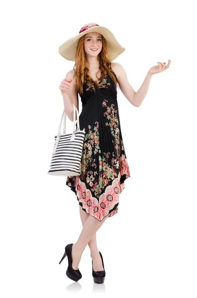 Woman with bag in fashion concept — Stock Photo, Image