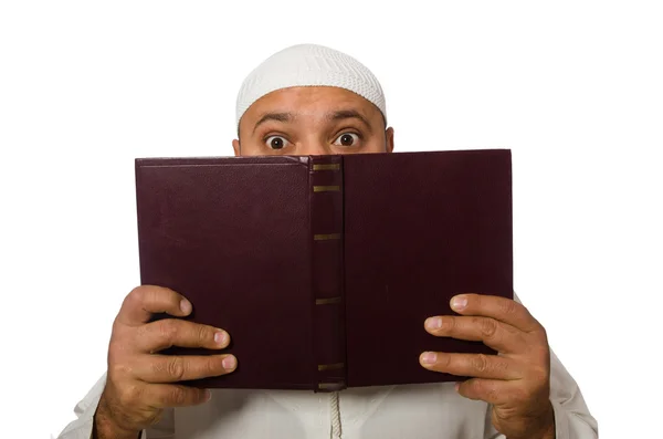 Arab man med en bok — Stockfoto