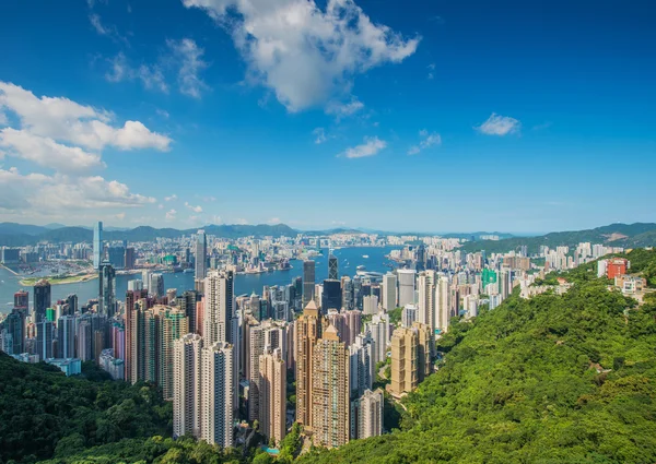 Uitzicht op Hong Kong — Stockfoto