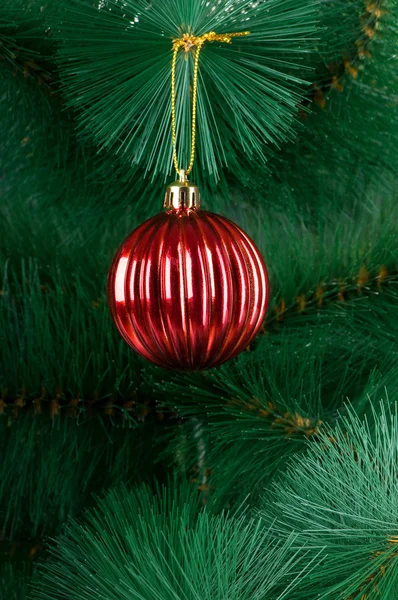 Christmas decoration on the fir tree Royalty Free Stock Images