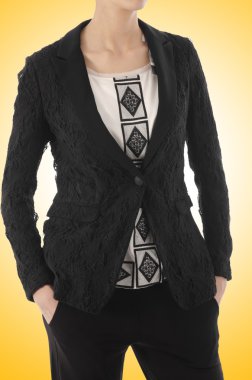 Kadın moda elbise kavram