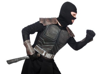 Beyaz bıçaklı ninja.