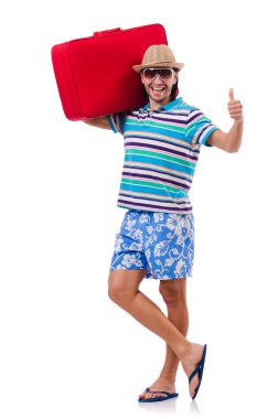 Seyahat konsepti beyazlara izole edildi