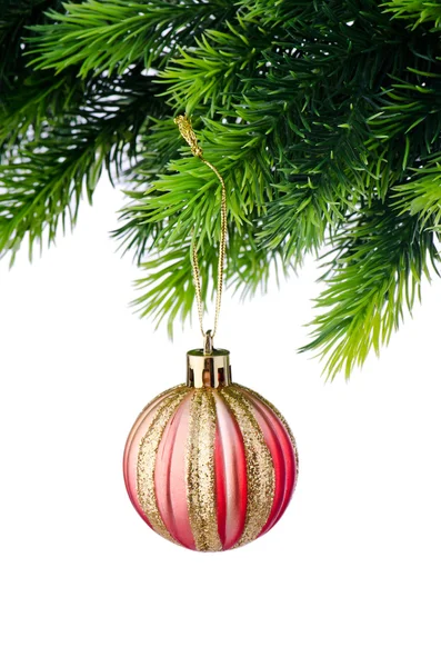 Kerst decoratie geïsoleerd op de witte — Stockfoto