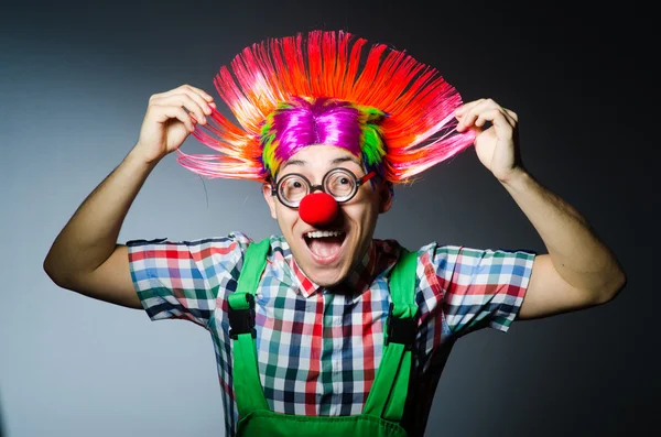 Grappige clown glimlachen — Stockfoto