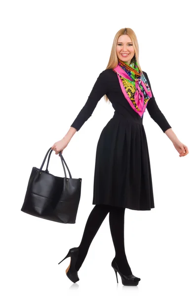 Vrouw met tas in fashion concept — Stockfoto