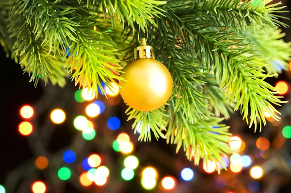 Christmas decoration on the fir tree — Stock Photo, Image