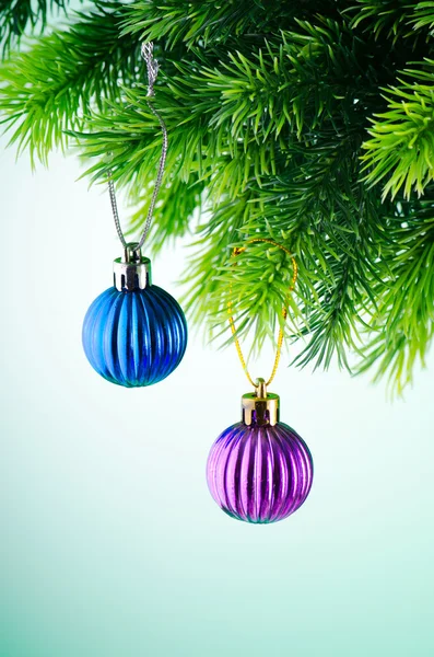 Christmas decoration on the fir tree — Stock Photo, Image