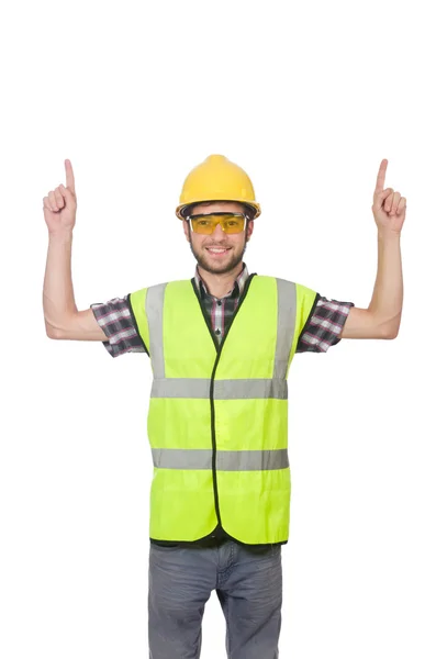 Industrial worker isolated on the white background — Stock Photo, Image