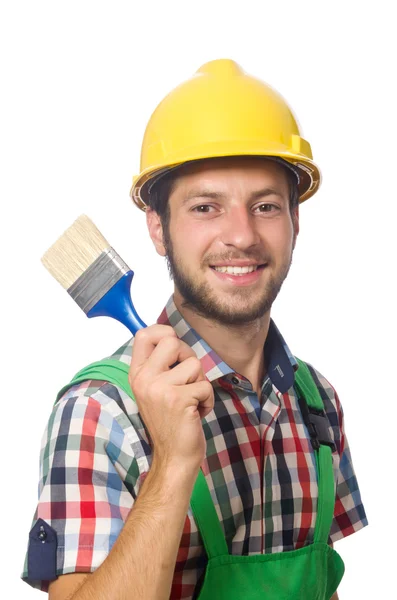 Industrial worker isolated on the white background — Stock Photo, Image