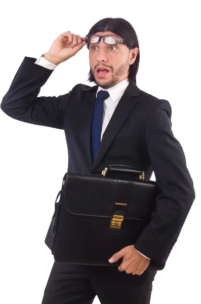 Молодий бізнесмен з портфелем — стокове фото