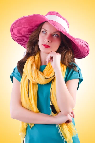 Young woman in summer concept — Stock Photo, Image