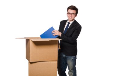 Kutu dışı düşünen genç iş adamı