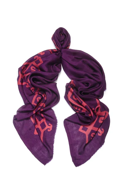 Фіолетовий жінка шарф — стокове фото