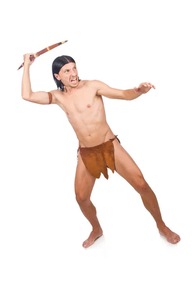 Native american in funny concept — Stock Photo, Image