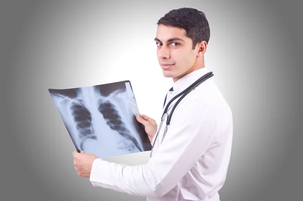 Doctor with x-ray image — Stock Photo, Image