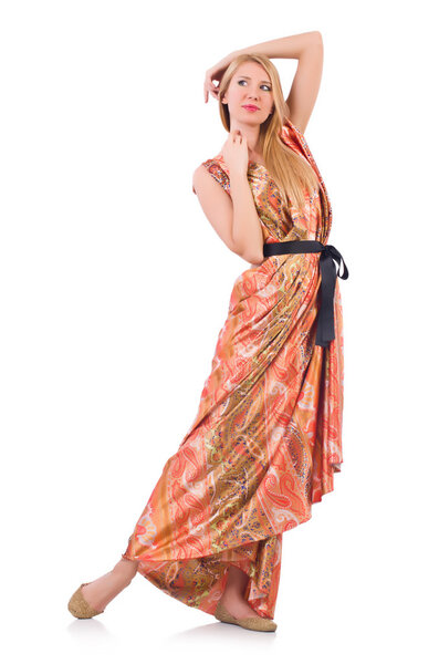 Женщина в модной одежде