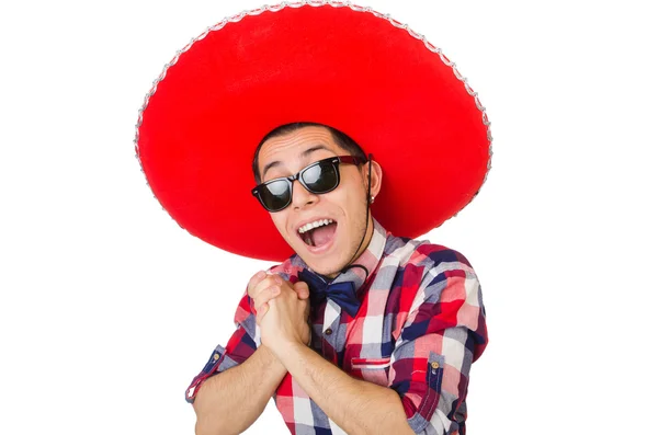 Divertido mexicano en sombrero —  Fotos de Stock