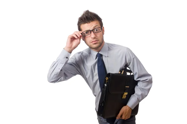 Divertido joven hombre de negocios — Foto de Stock