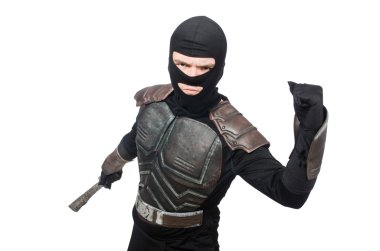 Beyaz bıçaklı ninja.
