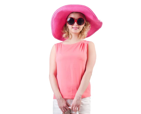 Mujer con sombrero — Foto de Stock