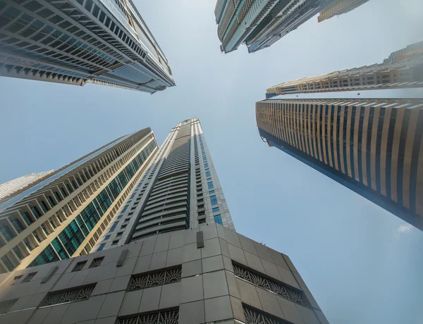 Tall Dubai Marina skyscrapers in UAE — Stock Photo, Image