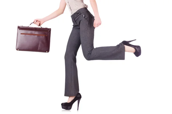 Businesswoman isolated on the white background — Stock Photo, Image