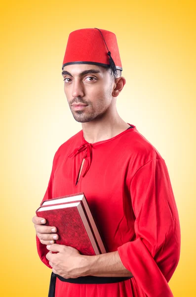 Young turk with koran — Stock Photo, Image