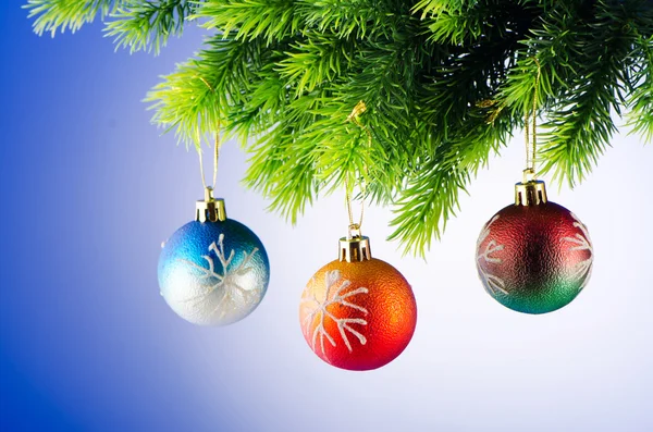 Christmas decoration on the fir tree — Stock Photo, Image