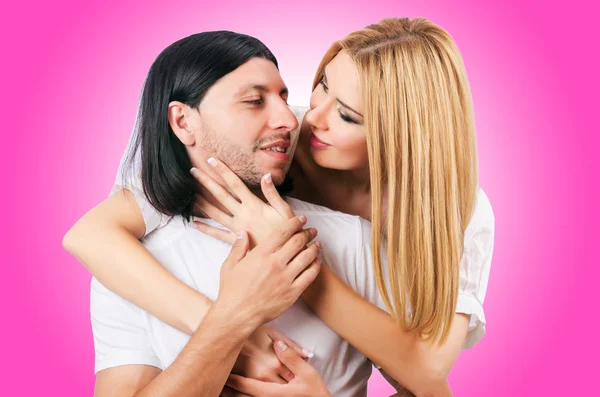 Pair of man and woman in love — Stock Photo, Image