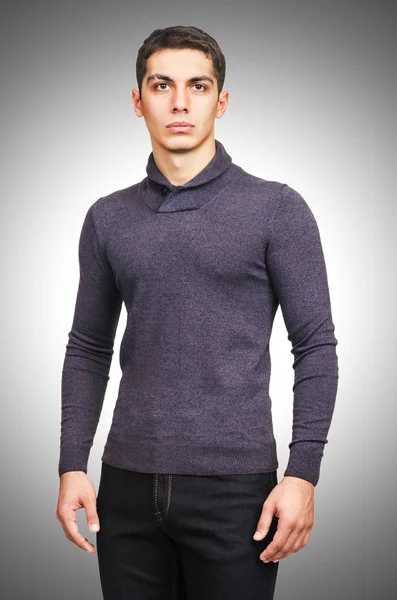 Male sweater isolated on the white — Stock Photo, Image