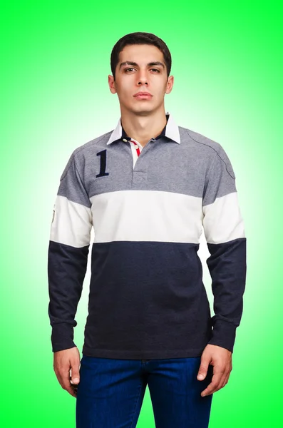 흰색에 고립 된 남성 스웨터 — 스톡 사진