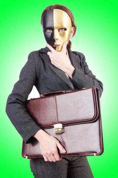 Woman with mask — Stock Photo, Image